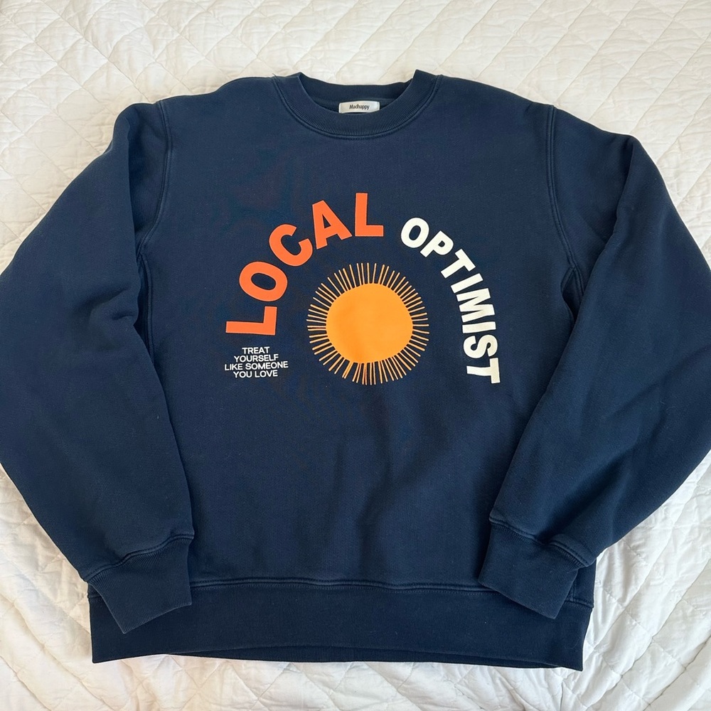 Madhappy navy local optimist pullover